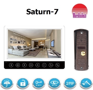 Комплект видеодомофона Saturn-7Bl