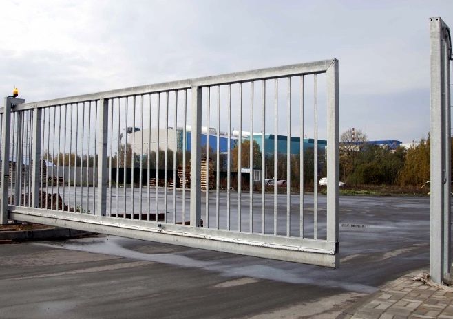 Оцинкованные откатные ворота Минск