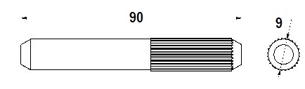 Штифт соединения для V образной направляющей арт.907.9
